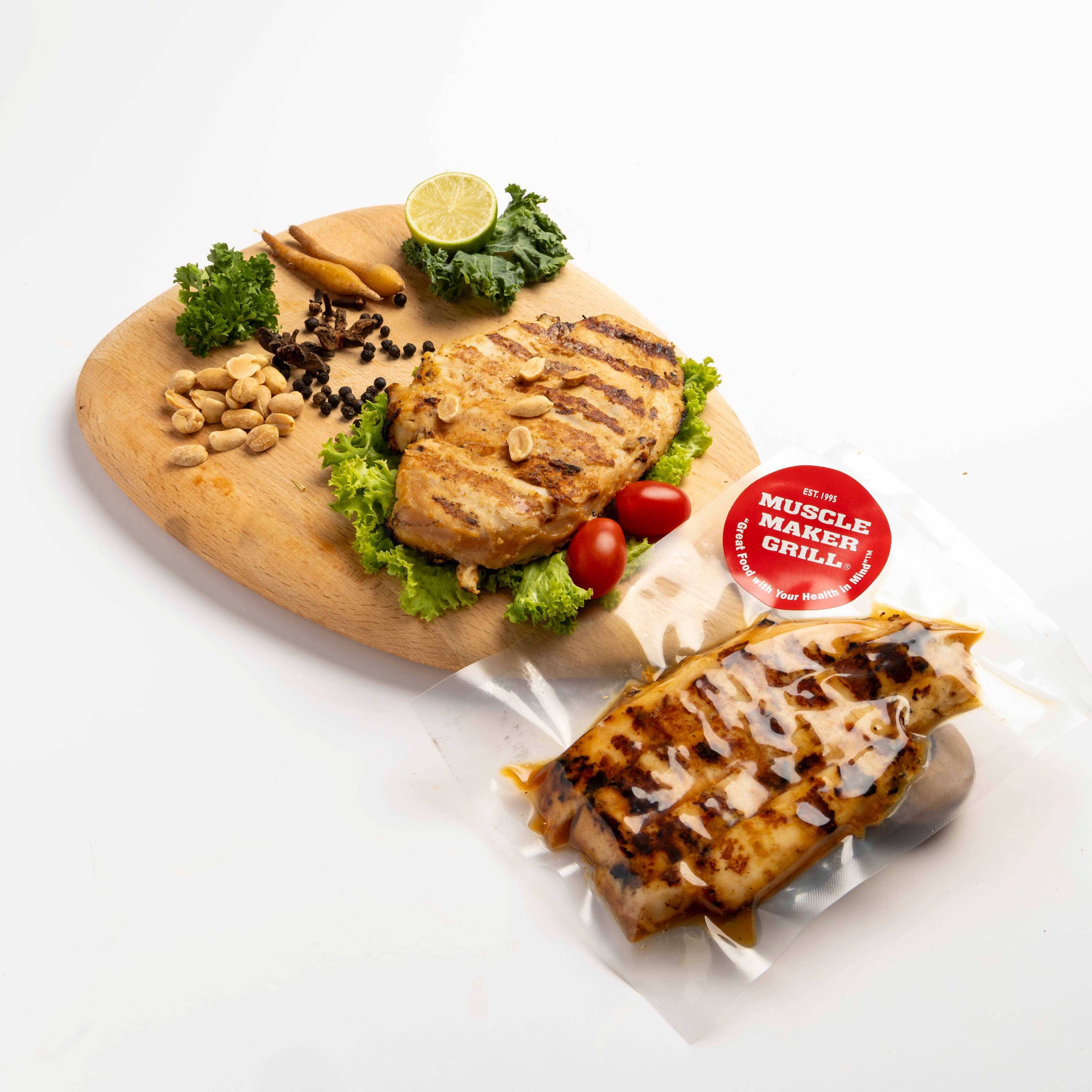 chicken with flavour peanut butter