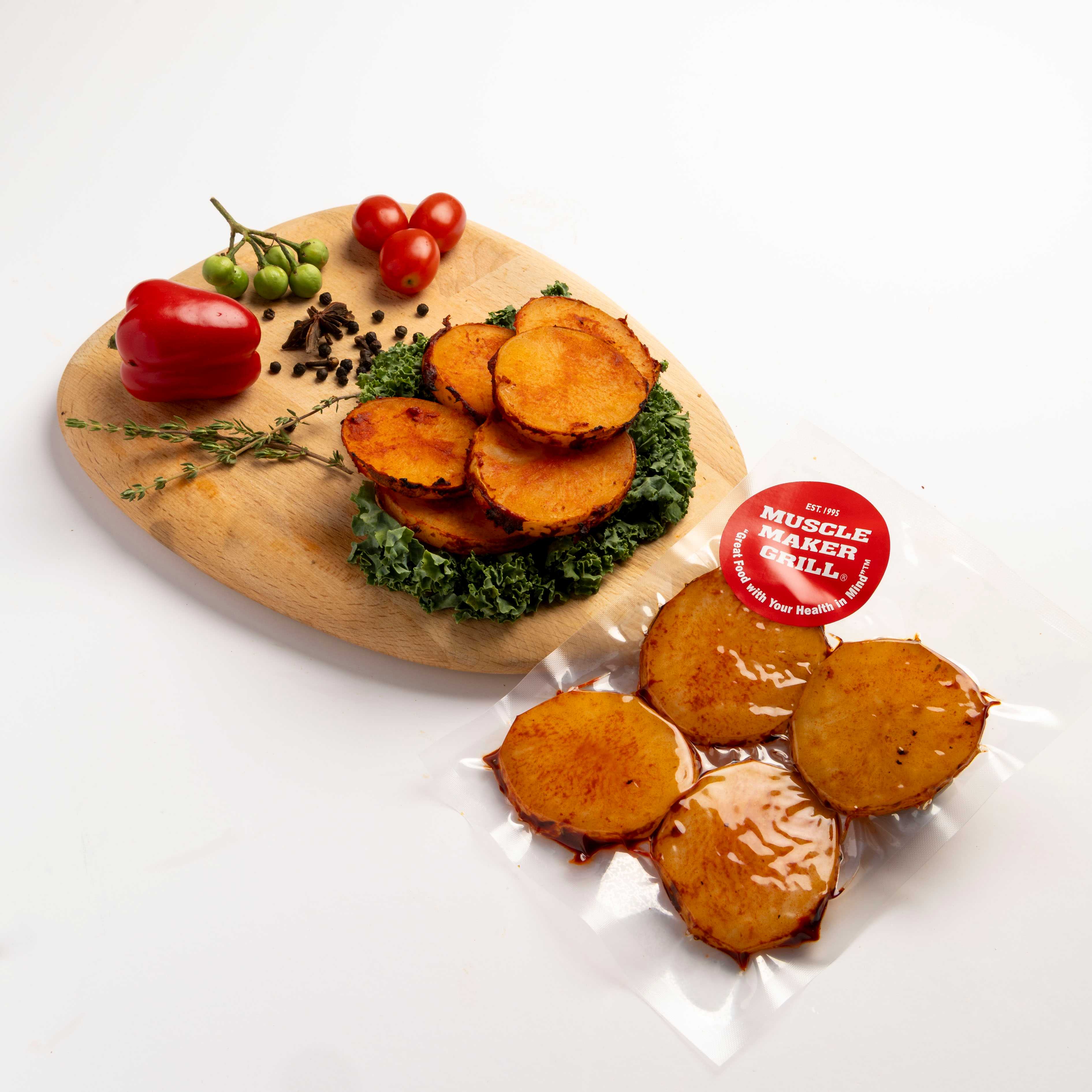 Grilled Potato Paprika Cut Circle